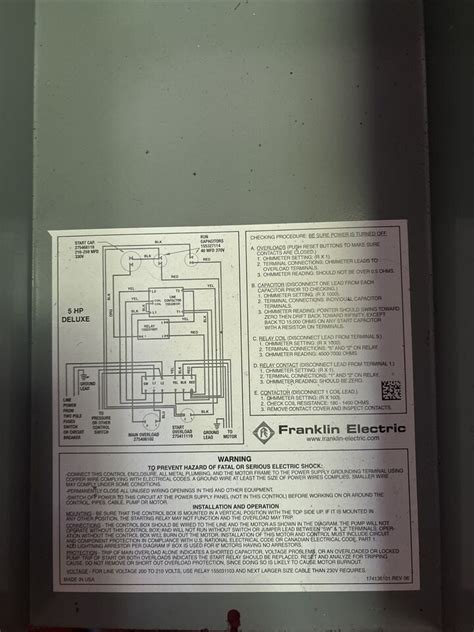 franklin electric control box relay chatter|franklin electric model 2821139310.